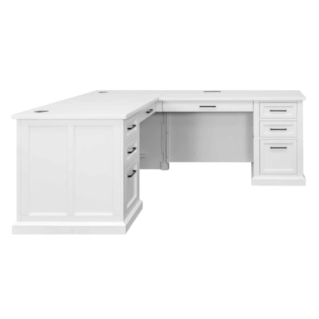 Pedestal L Desk