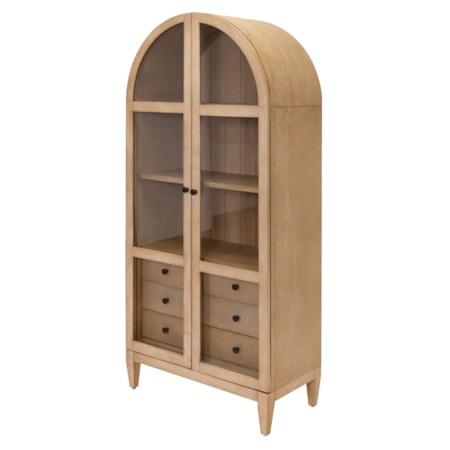 Arched Display Cabinet Bookcase