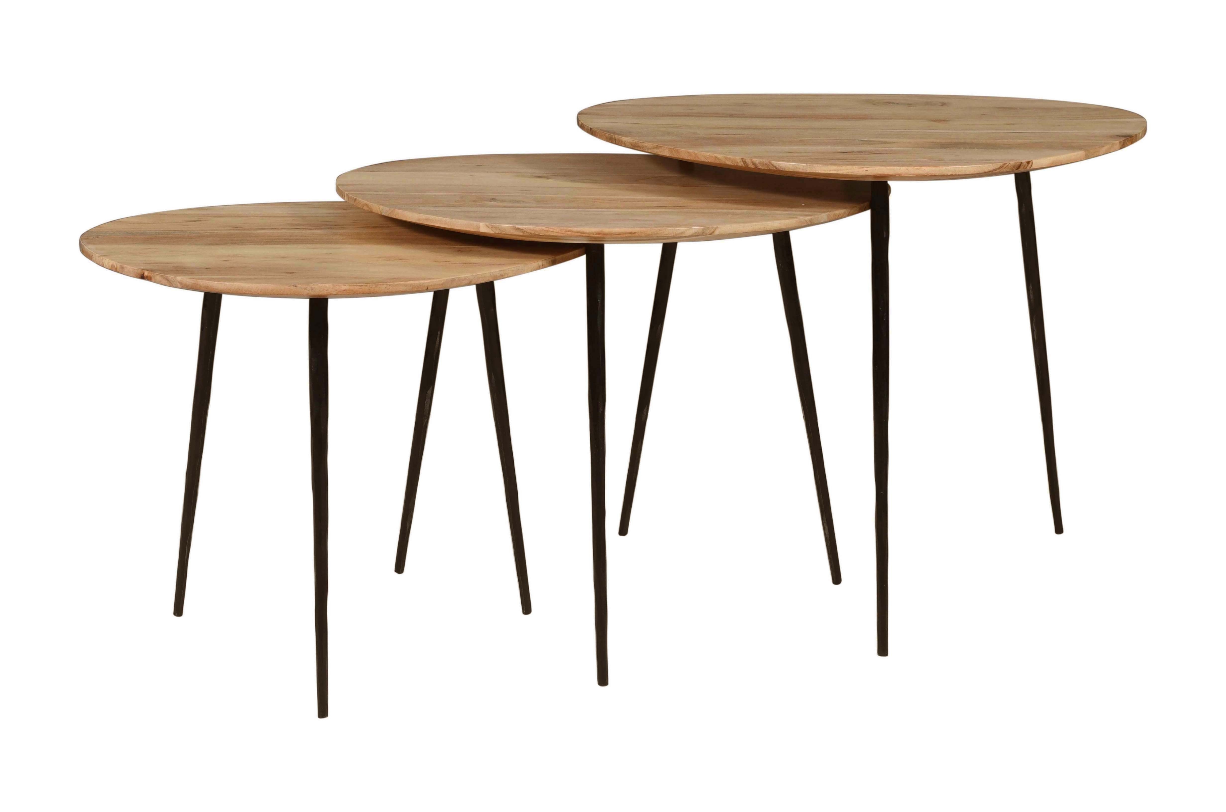 Jofran Reeves Nesting Table - Set of 3 - Natural