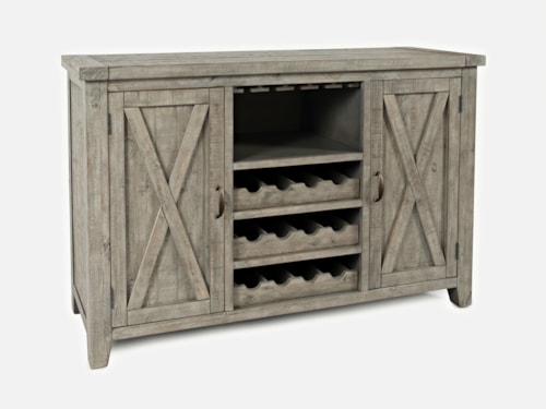 Server with Bottle and Glass Storage