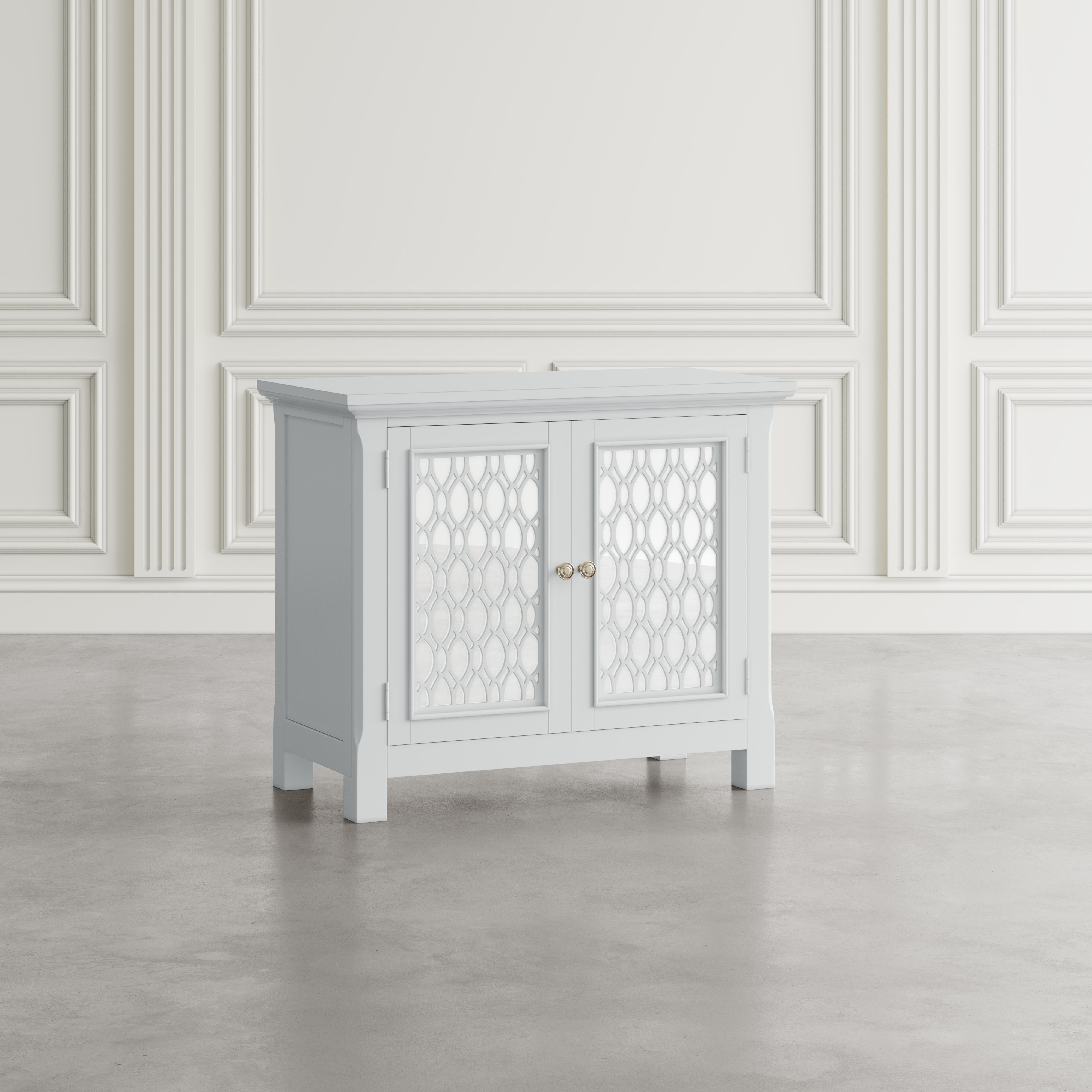 Jofran Isabella 38" Mirrored Accent Cabinet