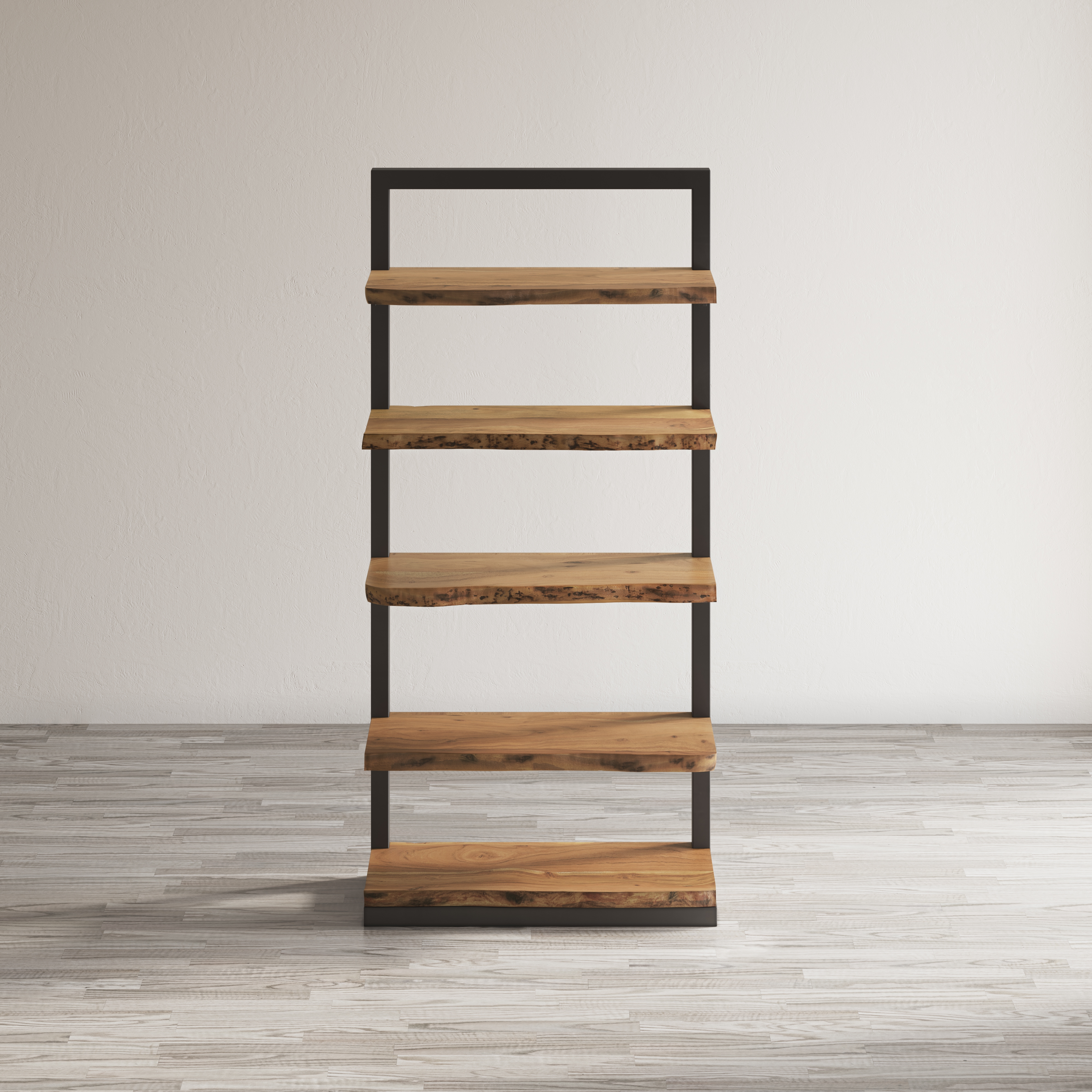 Belfort Essentials Live Edge 5 Shelf Bookcase