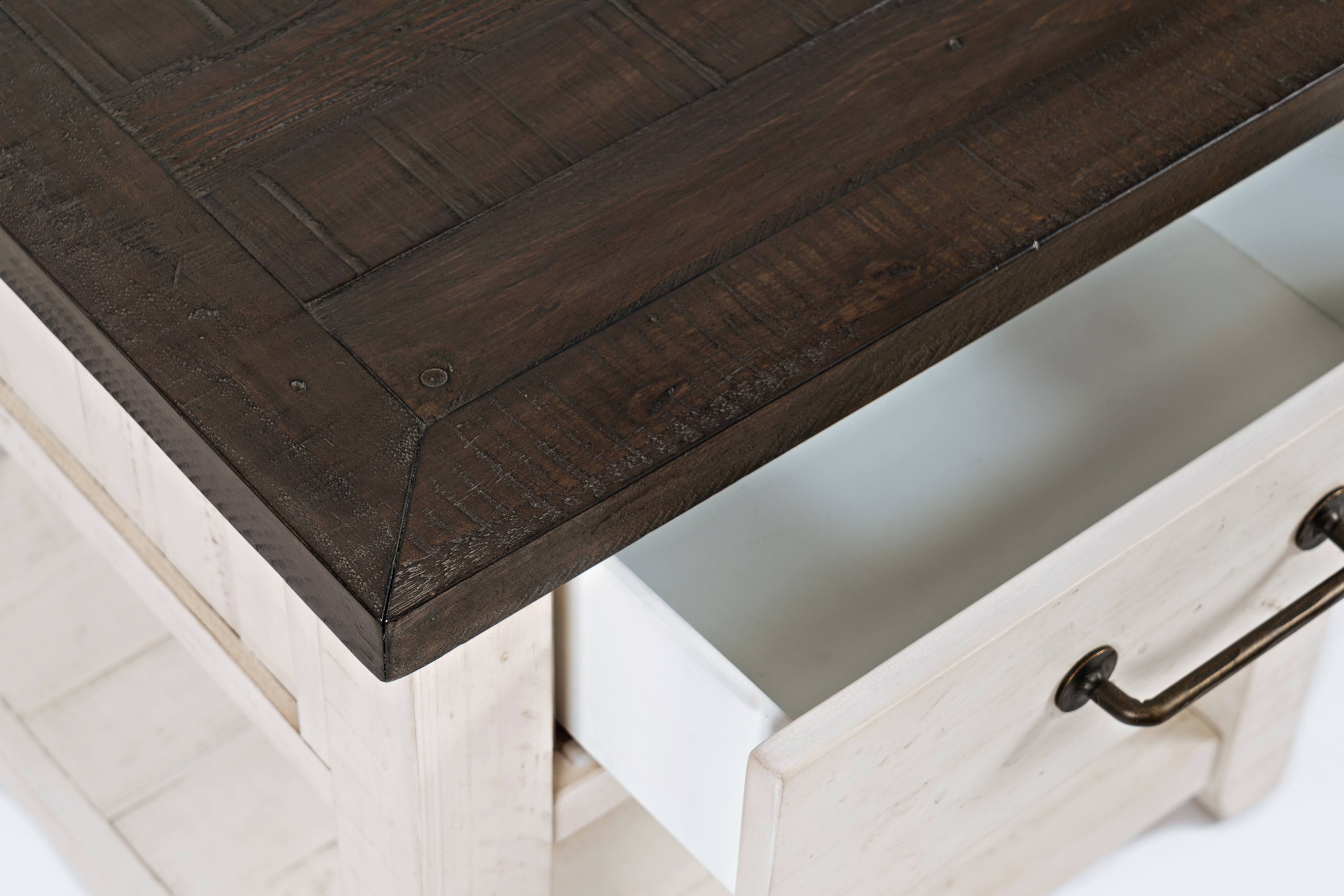 Belfort Essentials Stableview End Table-Vintage White