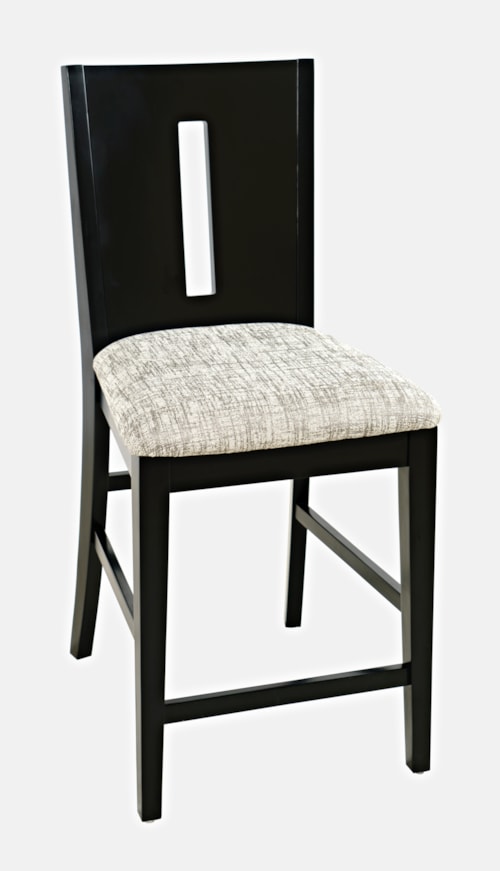 Contemporary Slotback Counter Height Stool