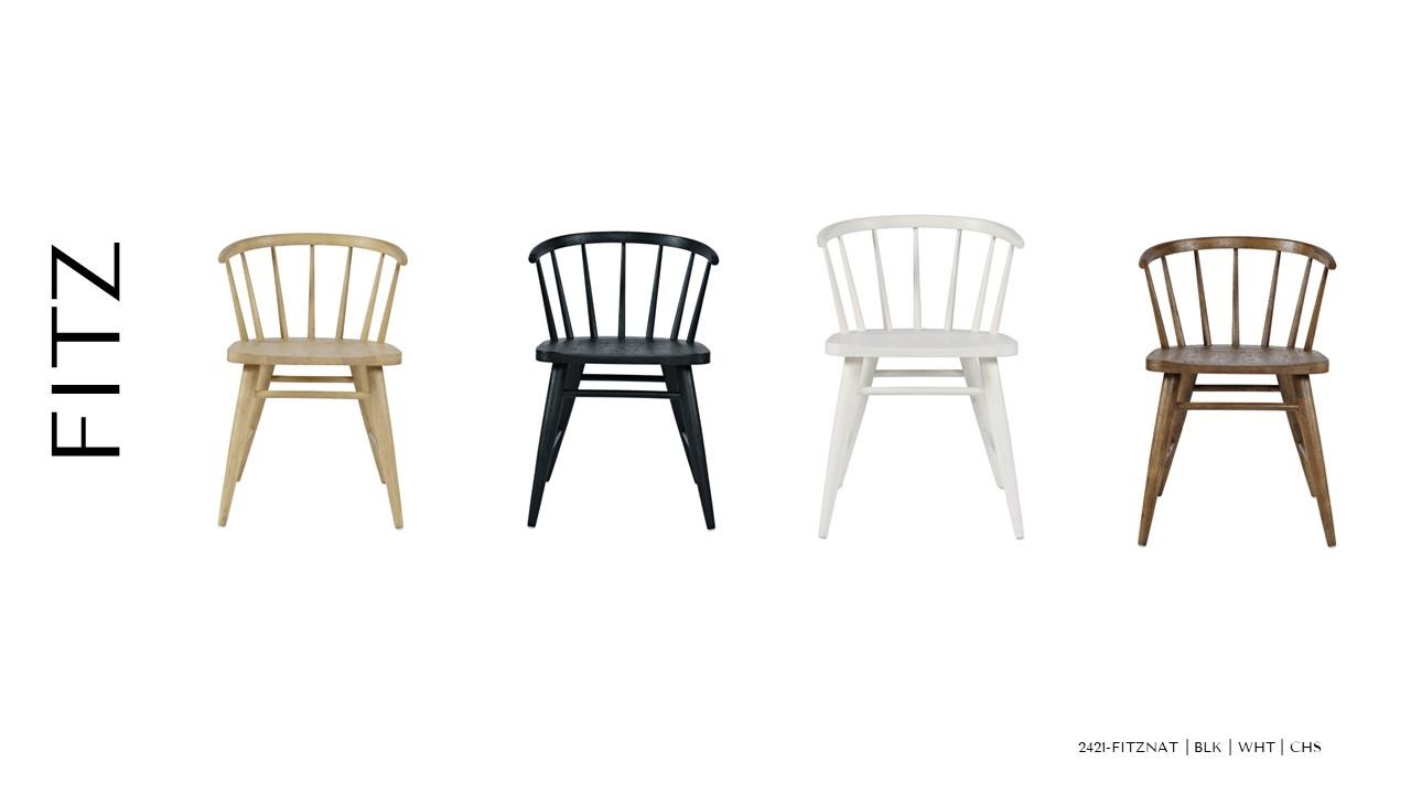 Jofran Ellington Fitz Dining Chair - White