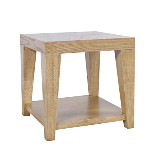 Contemporary End Table with Tapered Legs