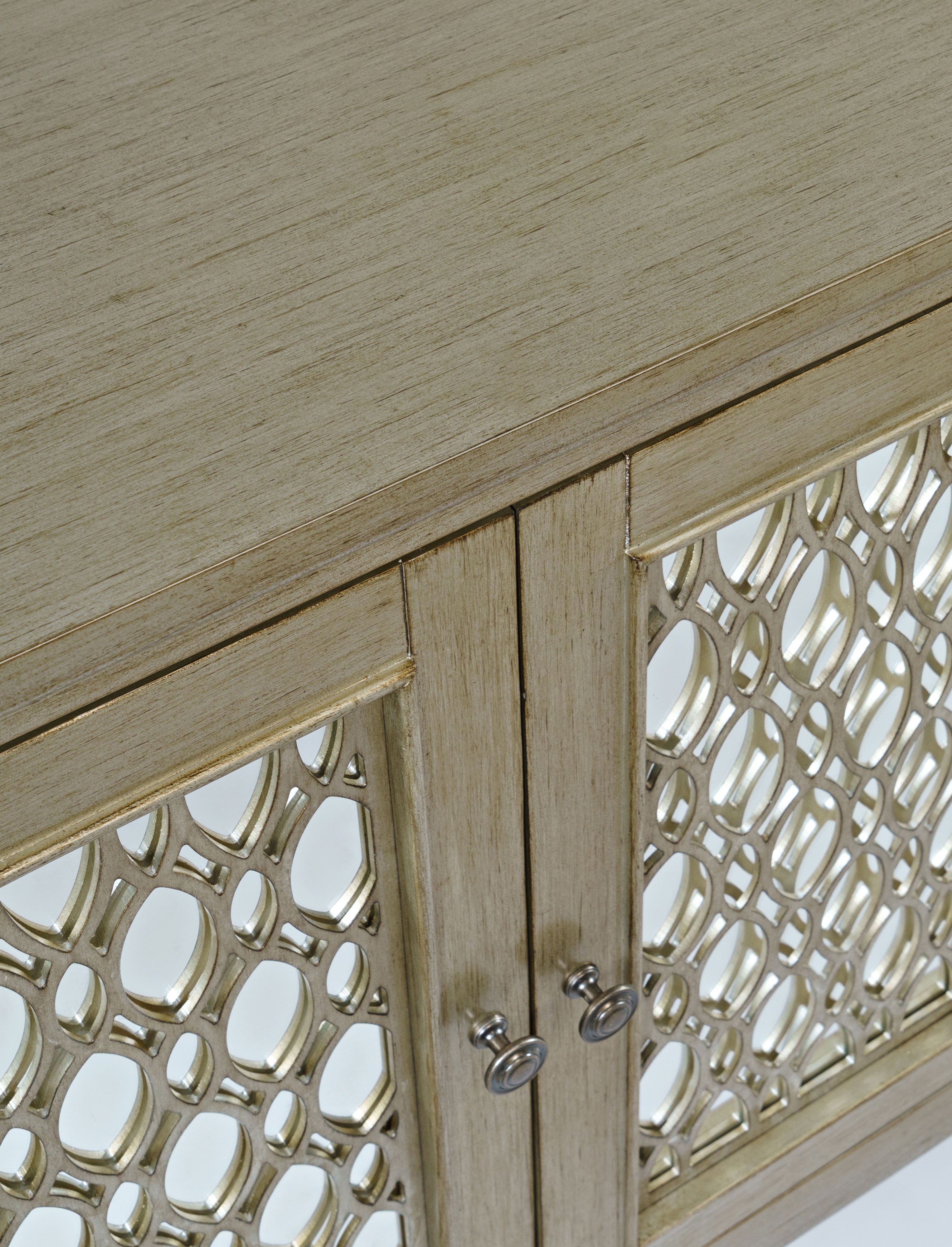 Jofran Isabella 86" Mirrored Accent Cabinet