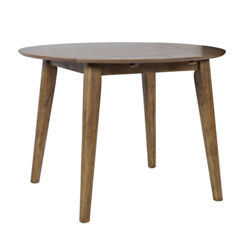 Contemporary Drop Leaf Dining Table with Tapered Legs