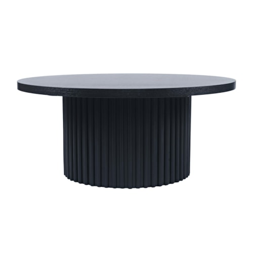 Contemporary Coffee Table with Pedestal Base
