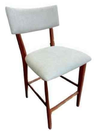Contemporary Dining Stool with Upholstered Seat