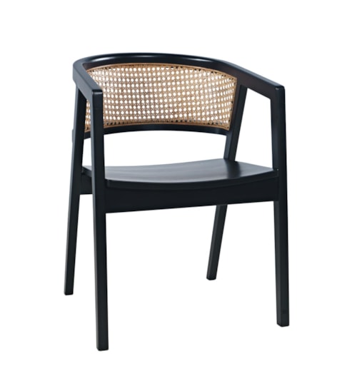 Contemporary Dining Chair with Cane Back