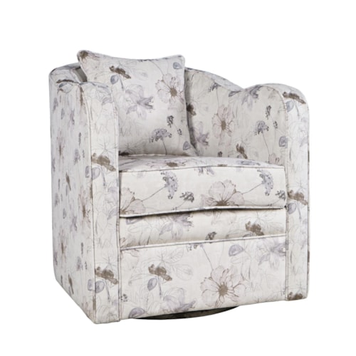 Casual Swivel Accent Chair
