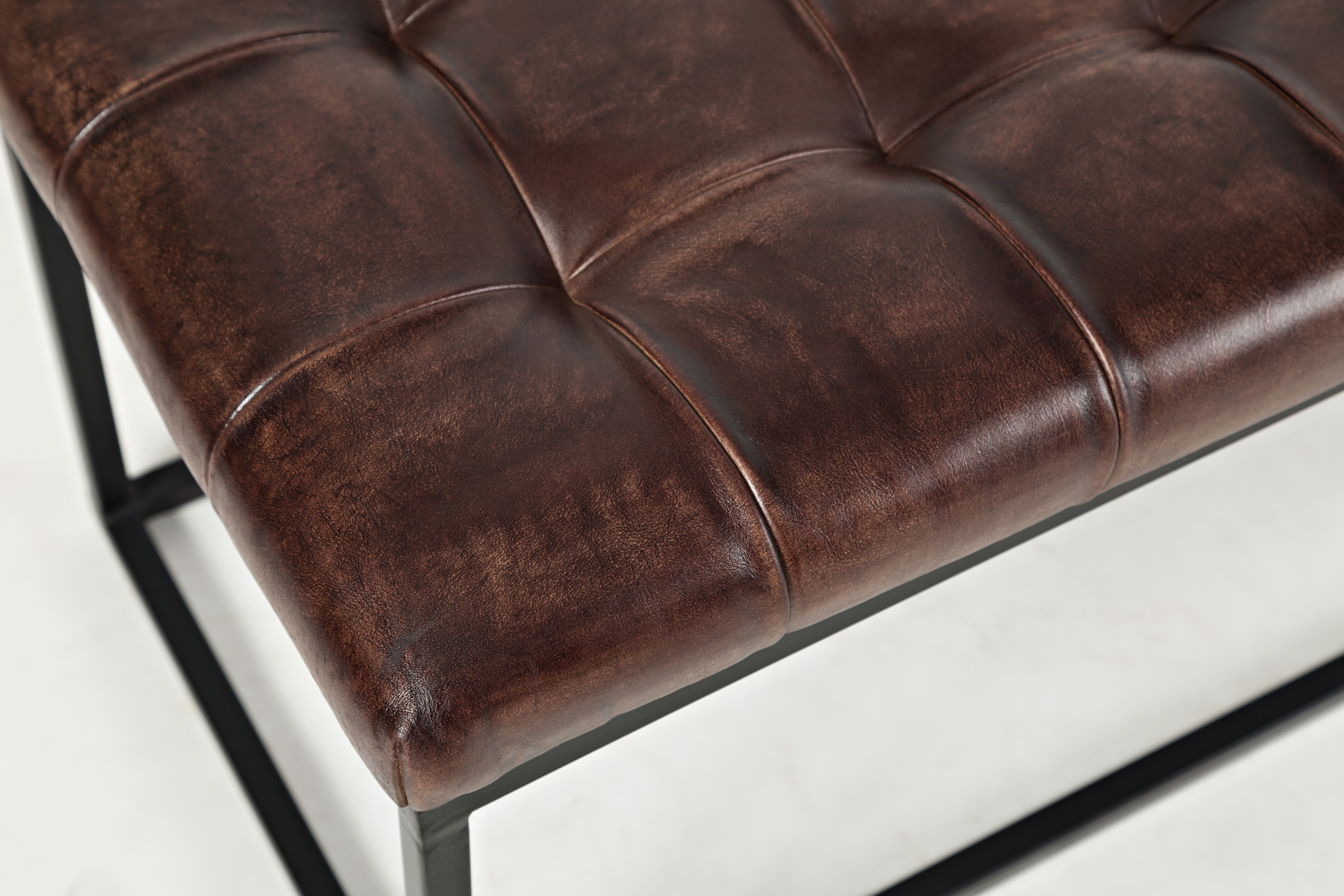 Jofran Global Archive Leather Ottoman