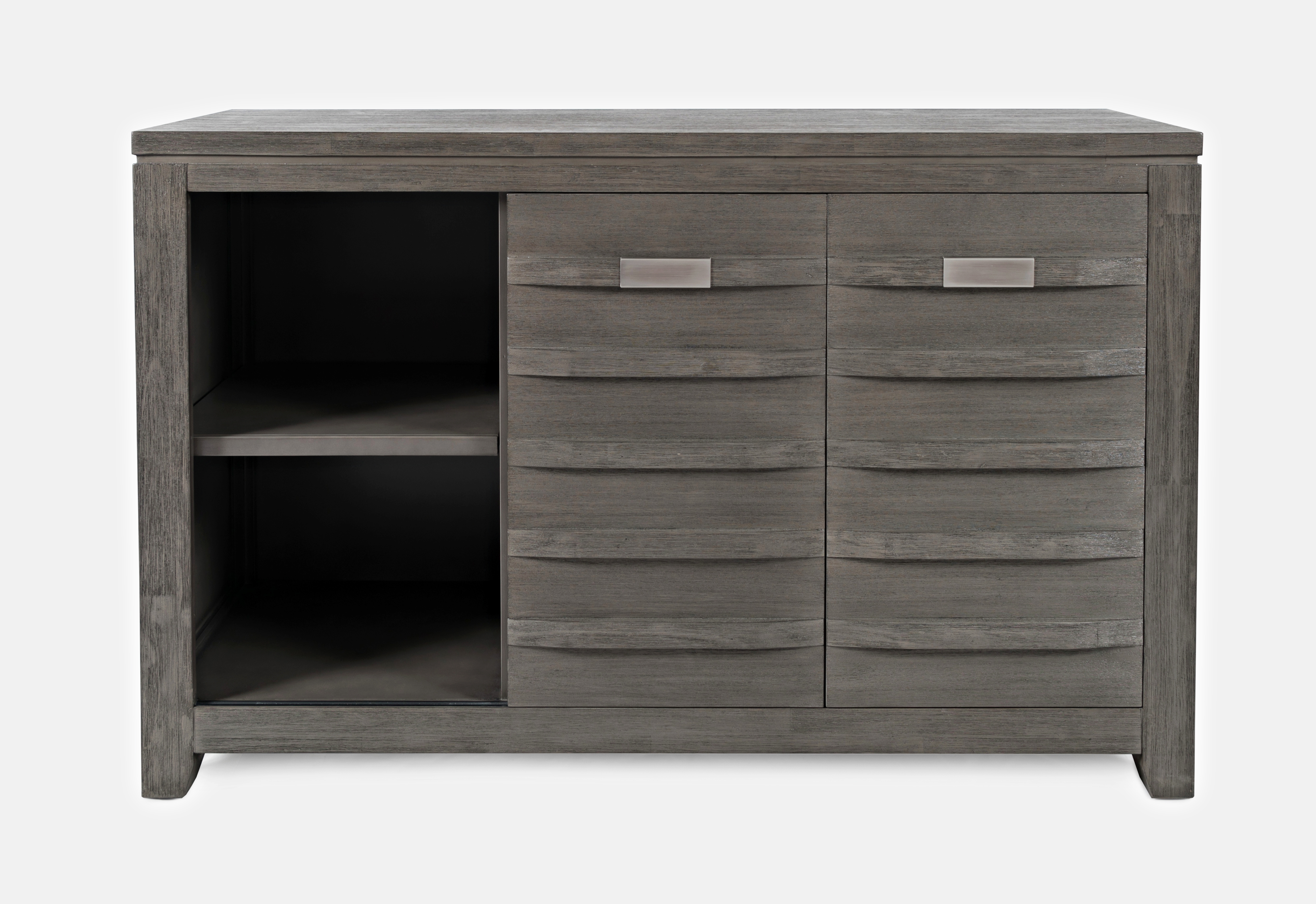 54" Server w/Three Drawers and Sliding Door