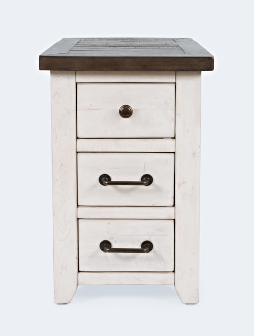 Chairside Table with 2 USB Ports