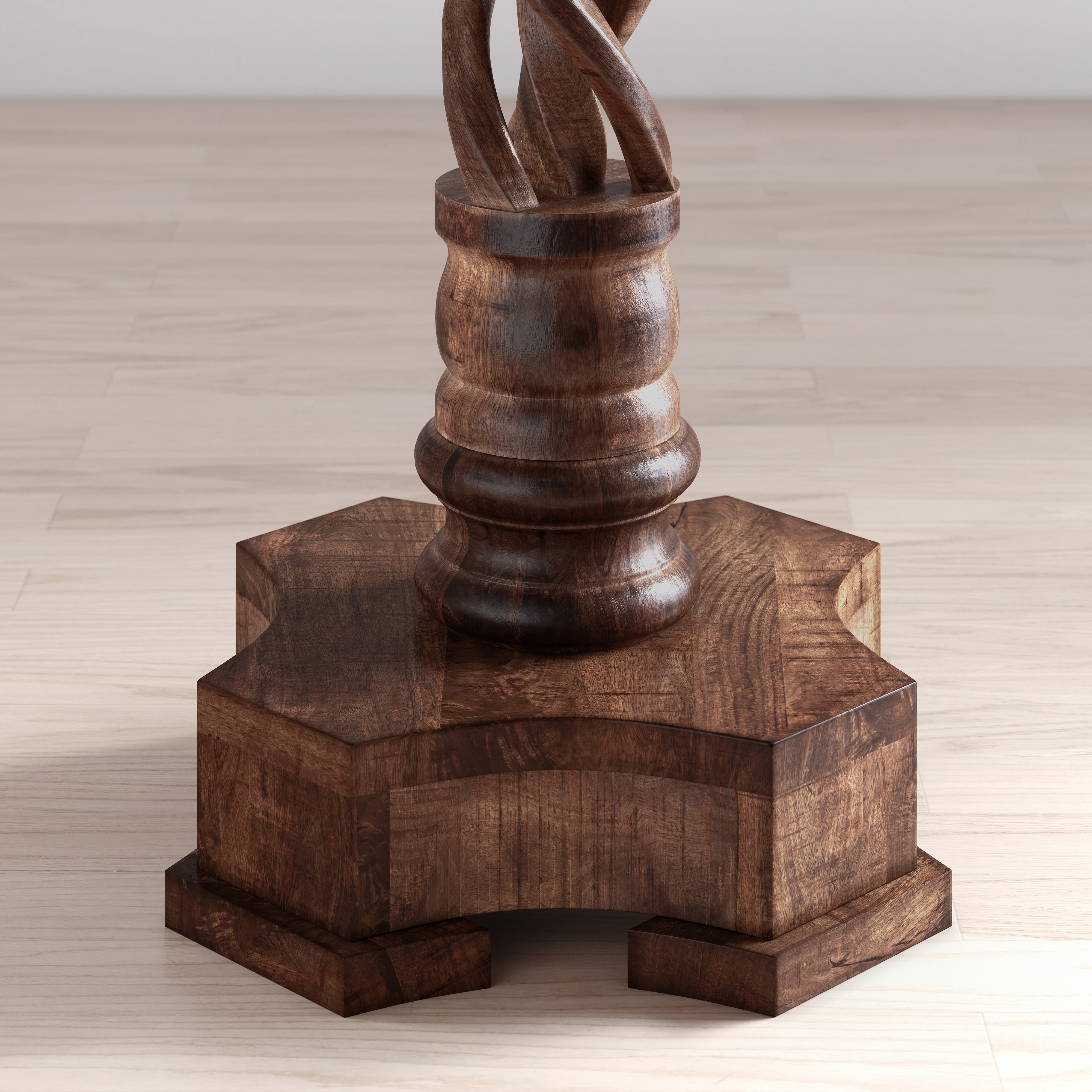 Jofran Global Archive Hand Carved Pedestal Table