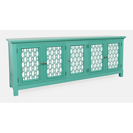 86" Mirrored Accent Cabinet