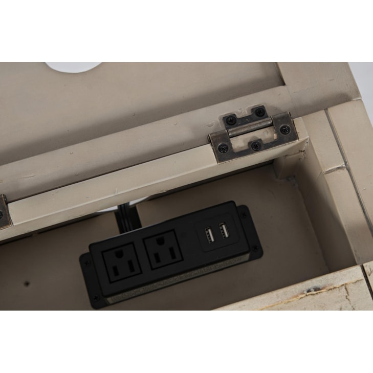 Shores 80071 Rustic Power Chairside Table Walker's Furniture