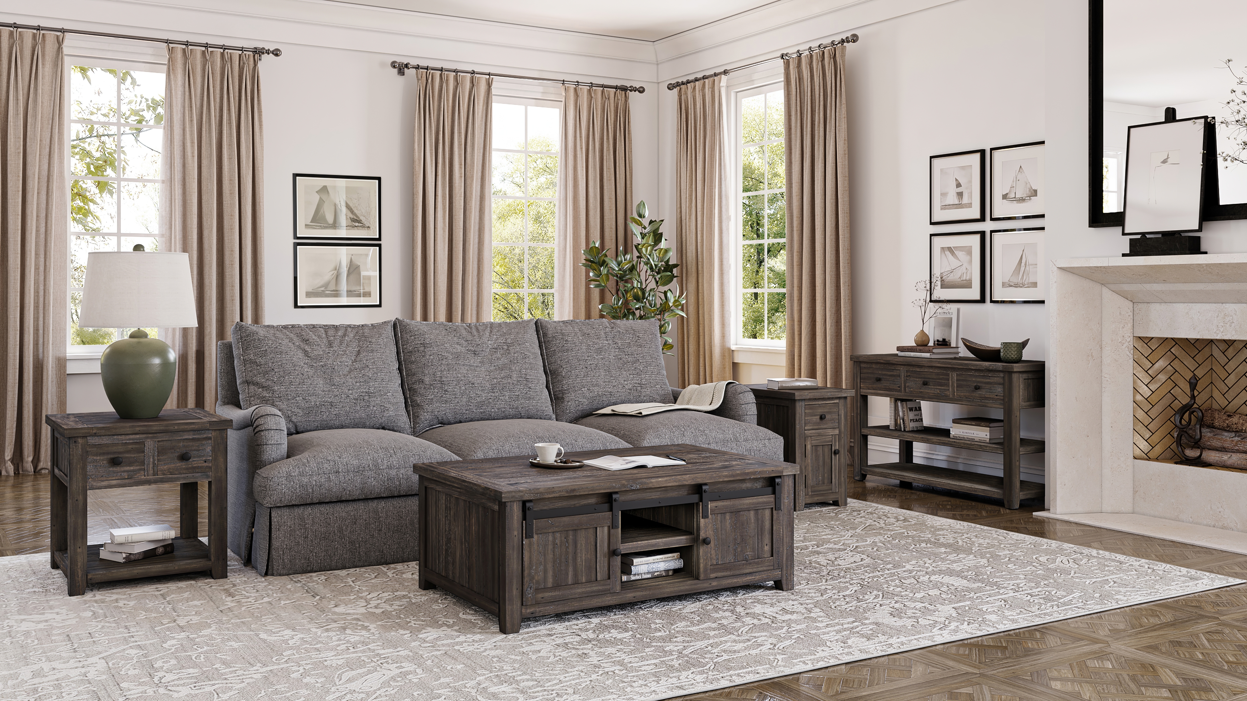 Jofran Madison County Barn Door Cocktail Table