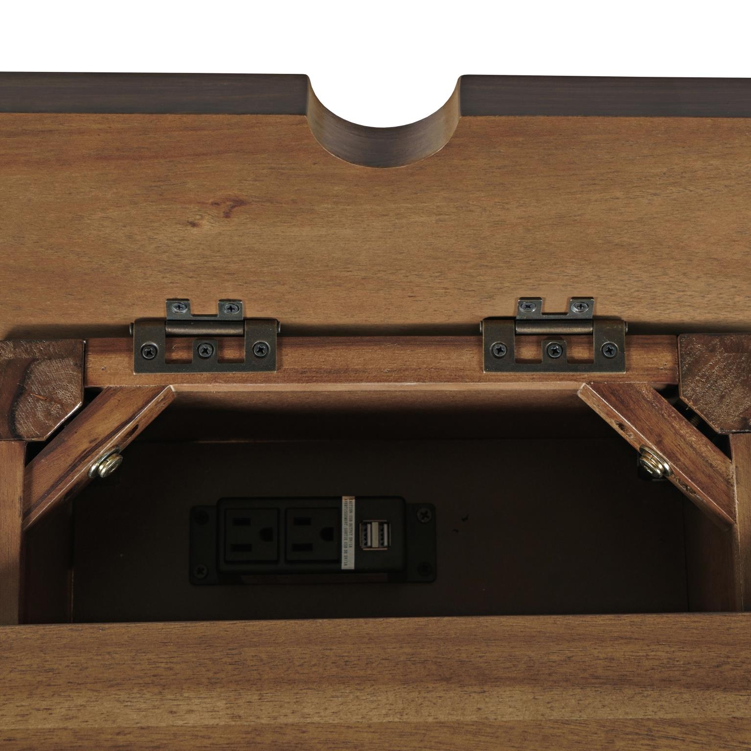 Jofran Claremont Chairside Table With Power Unit