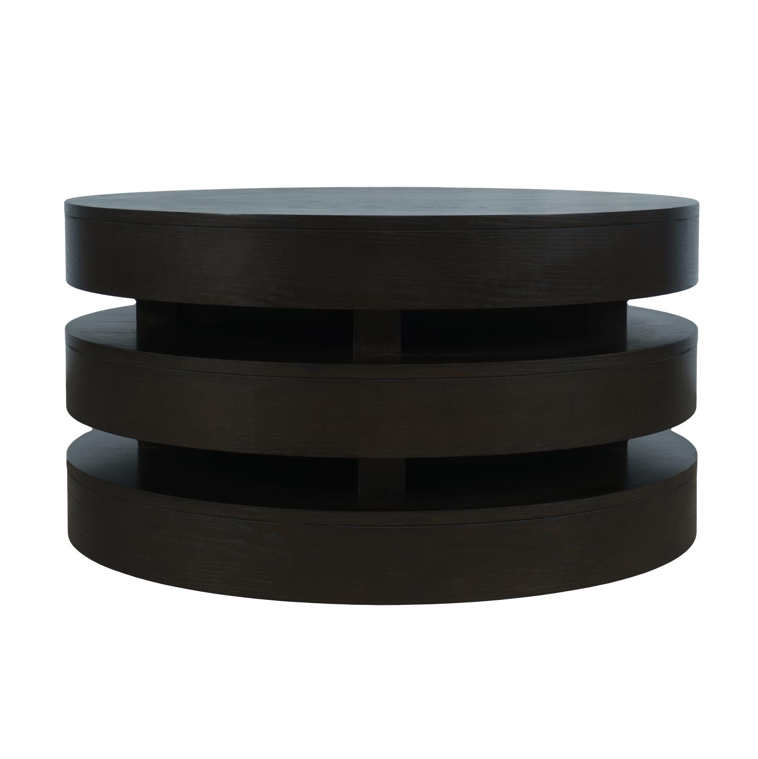 Brix Round Cocktail Table w/Casters