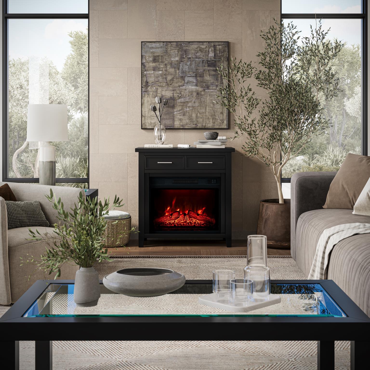 Jofran Urban Icon Urban Icon 32" Fireplace
