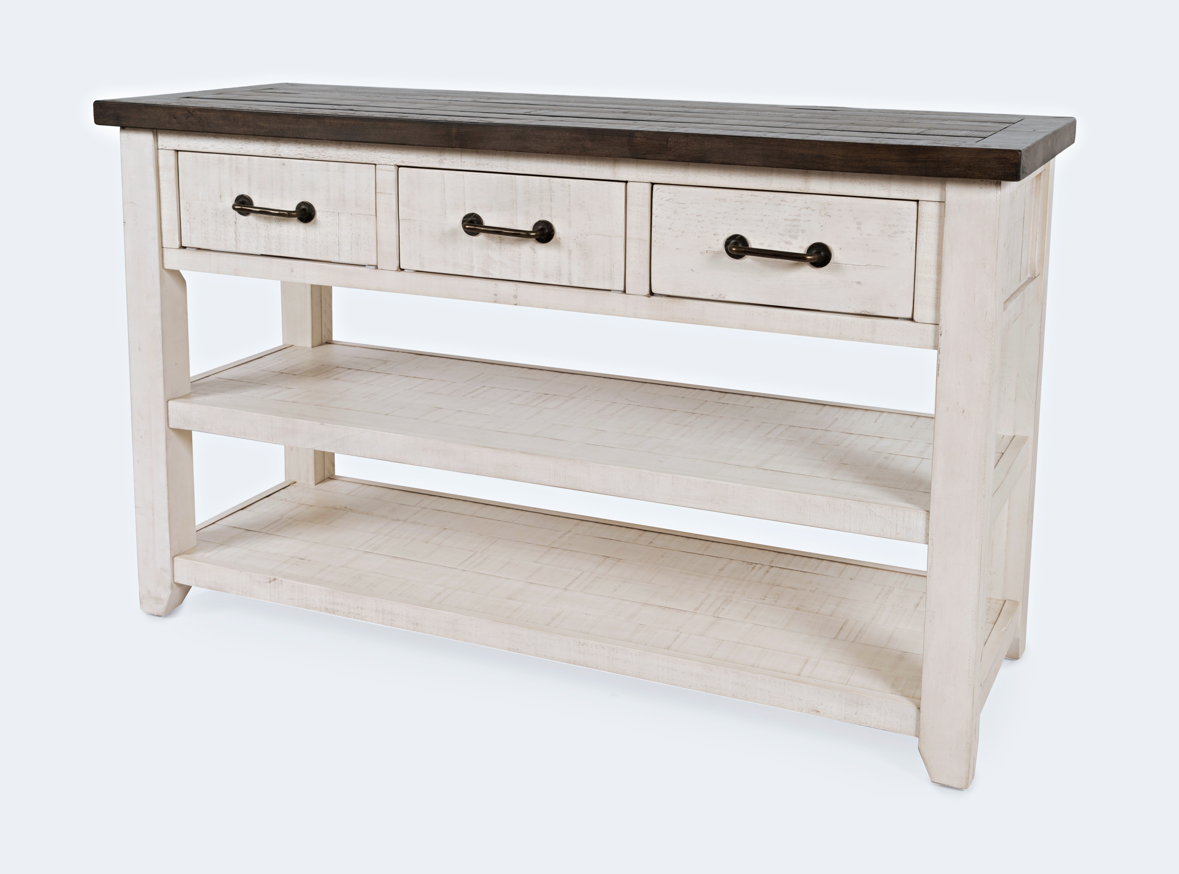 Jofran Madison County 3 Drawer Console-Vintage White