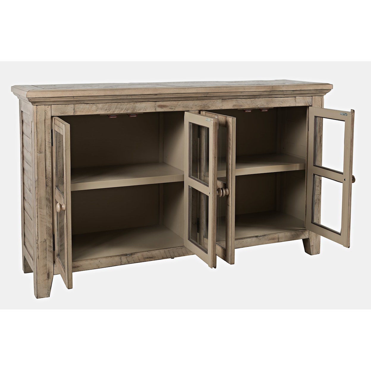 Jofran Rustic Shores 4 Door Low Cabinet