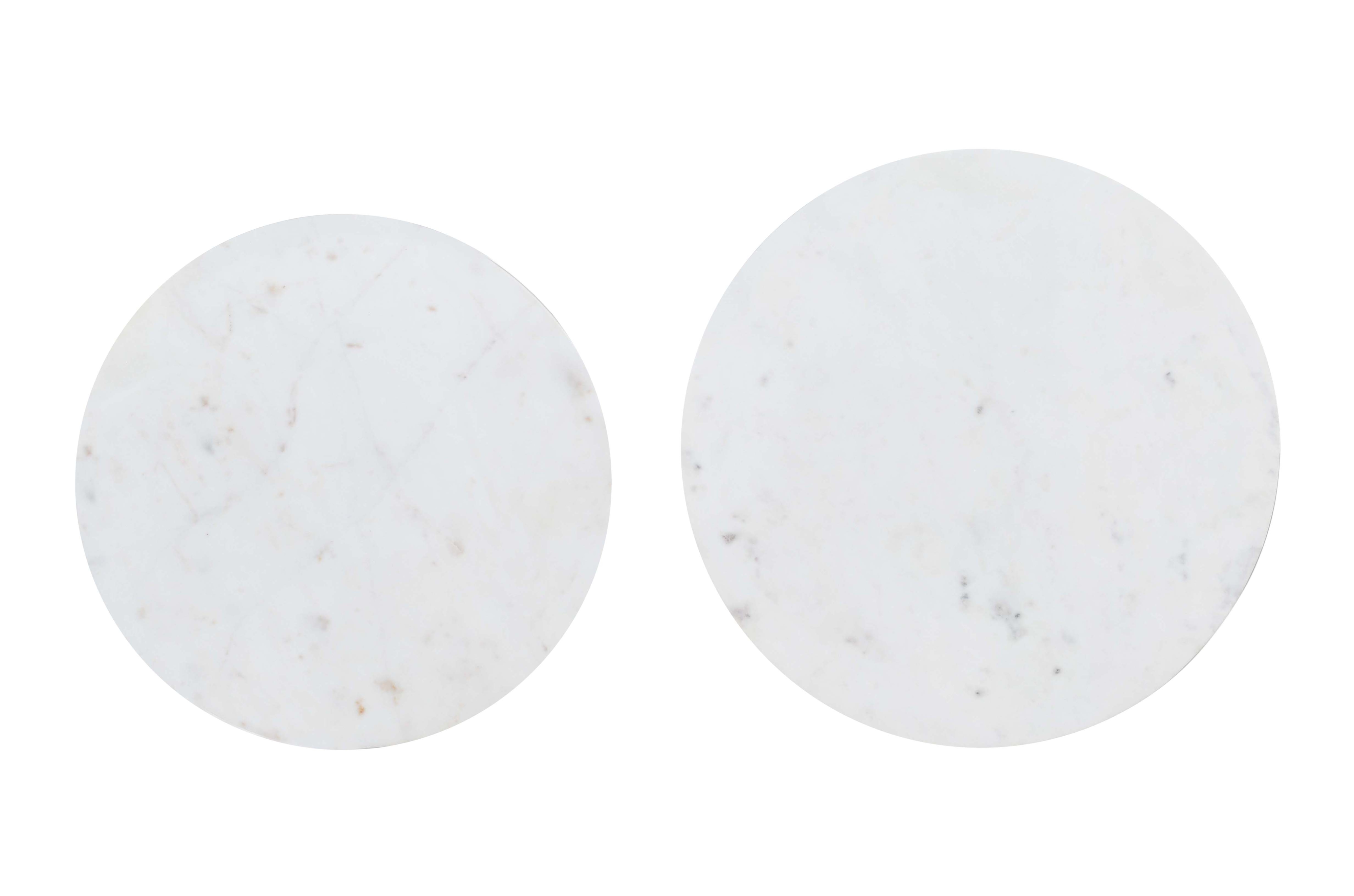 Jofran Camille Nesting Table - Set of 2 - White on White