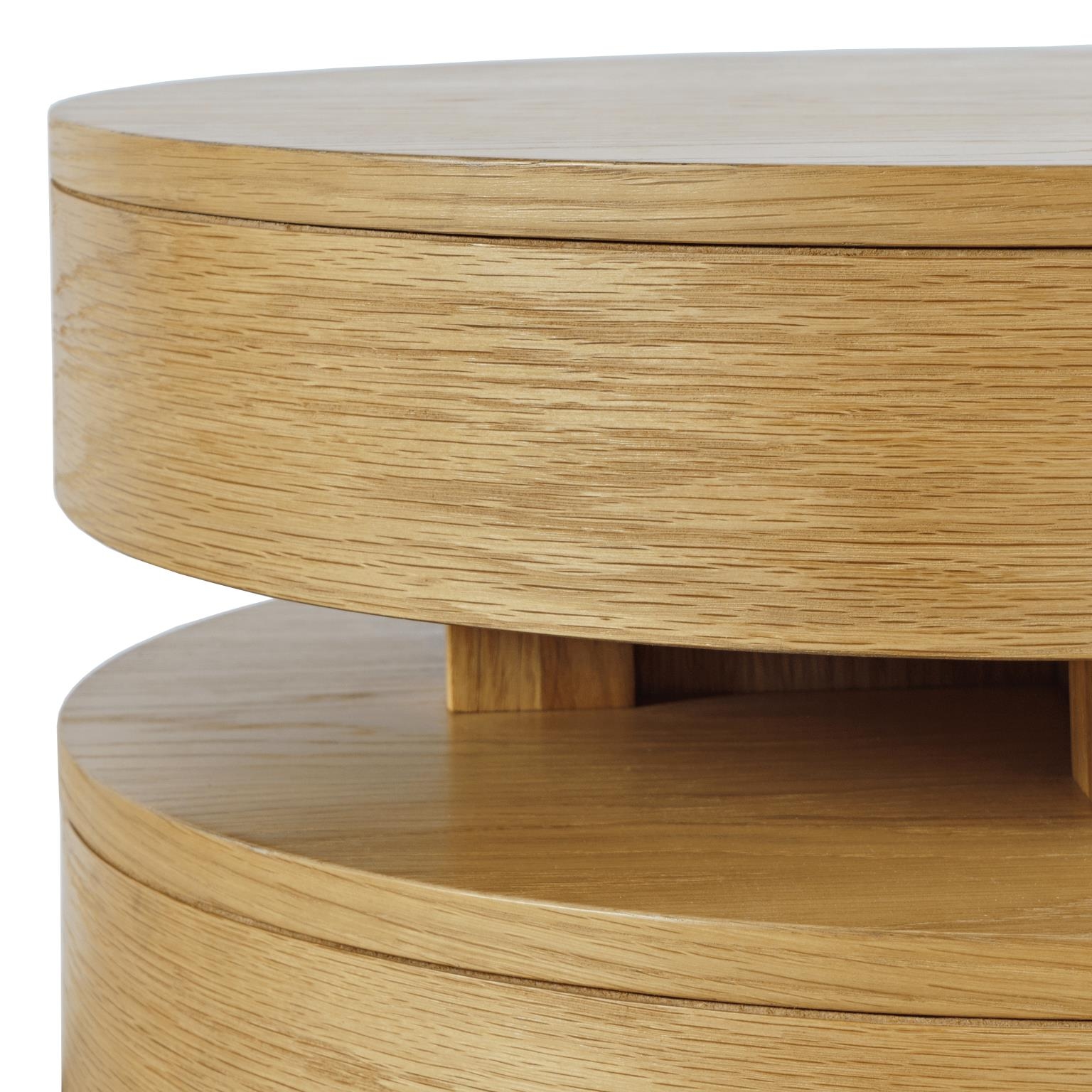 Jofran Brix Oak Brix Round End Table