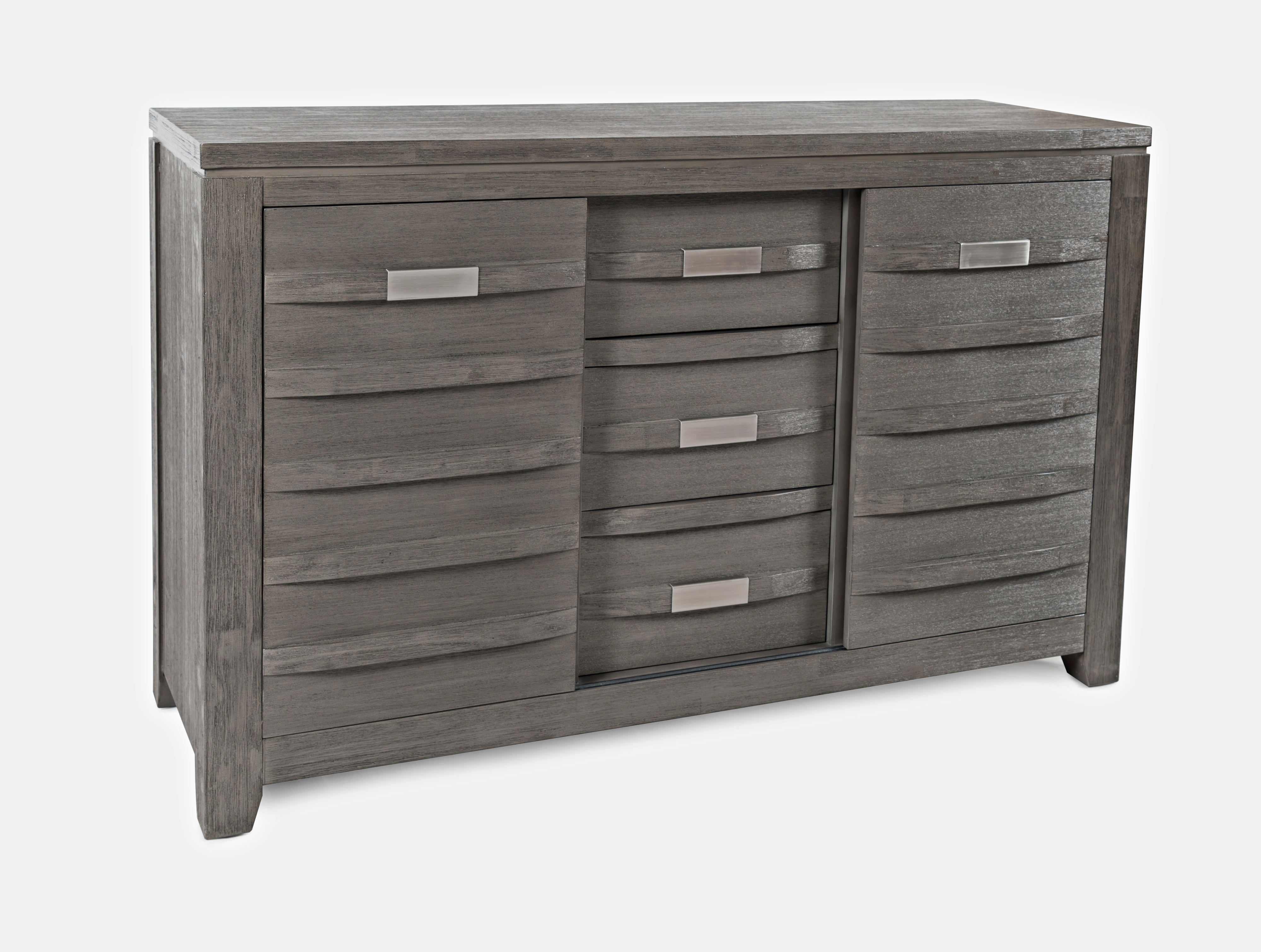 54" Server w/Three Drawers and Sliding Door