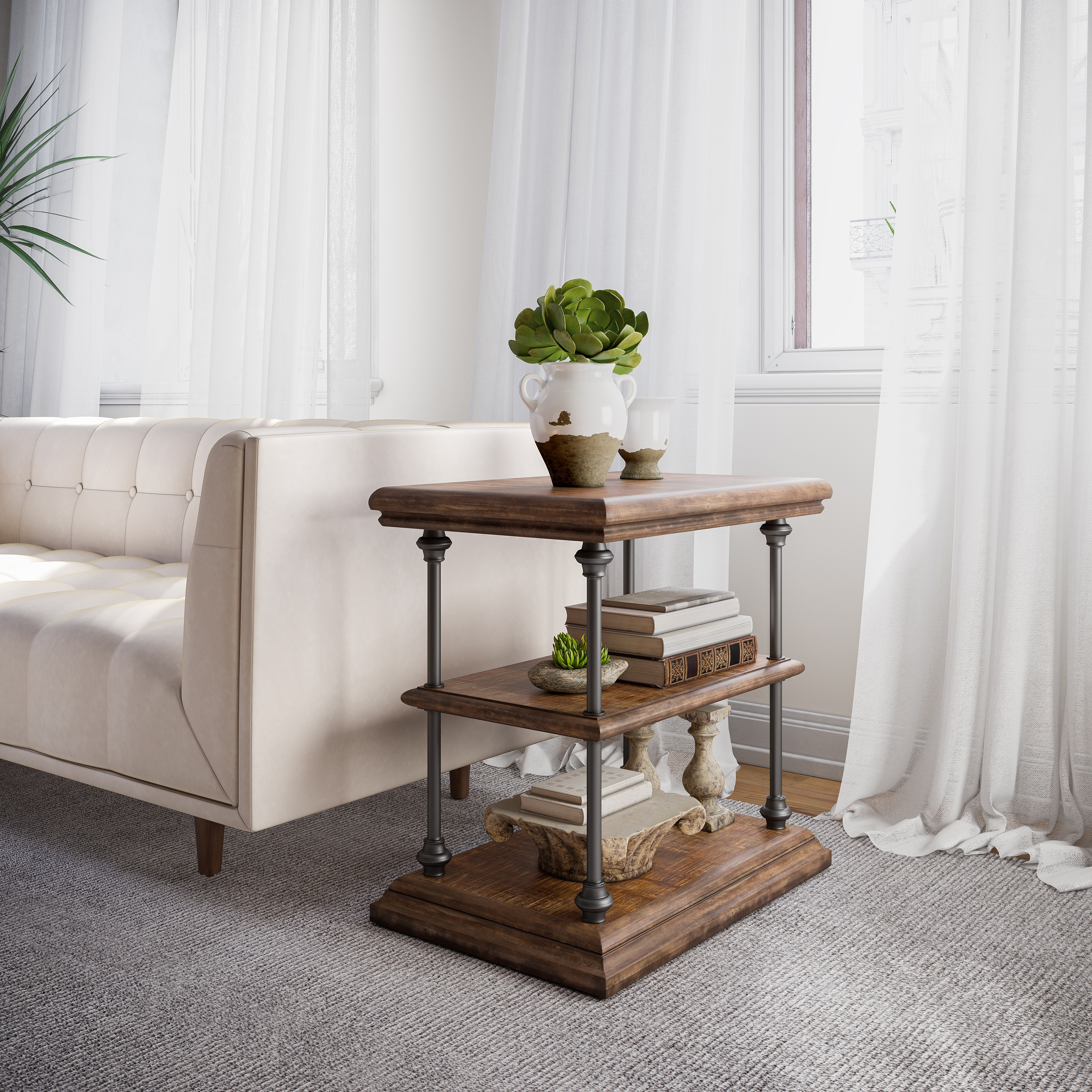 Jofran Larson Chairside Table