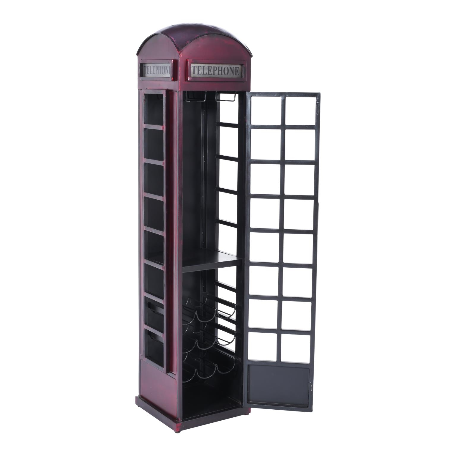 Vintage Telephone Booth Bar