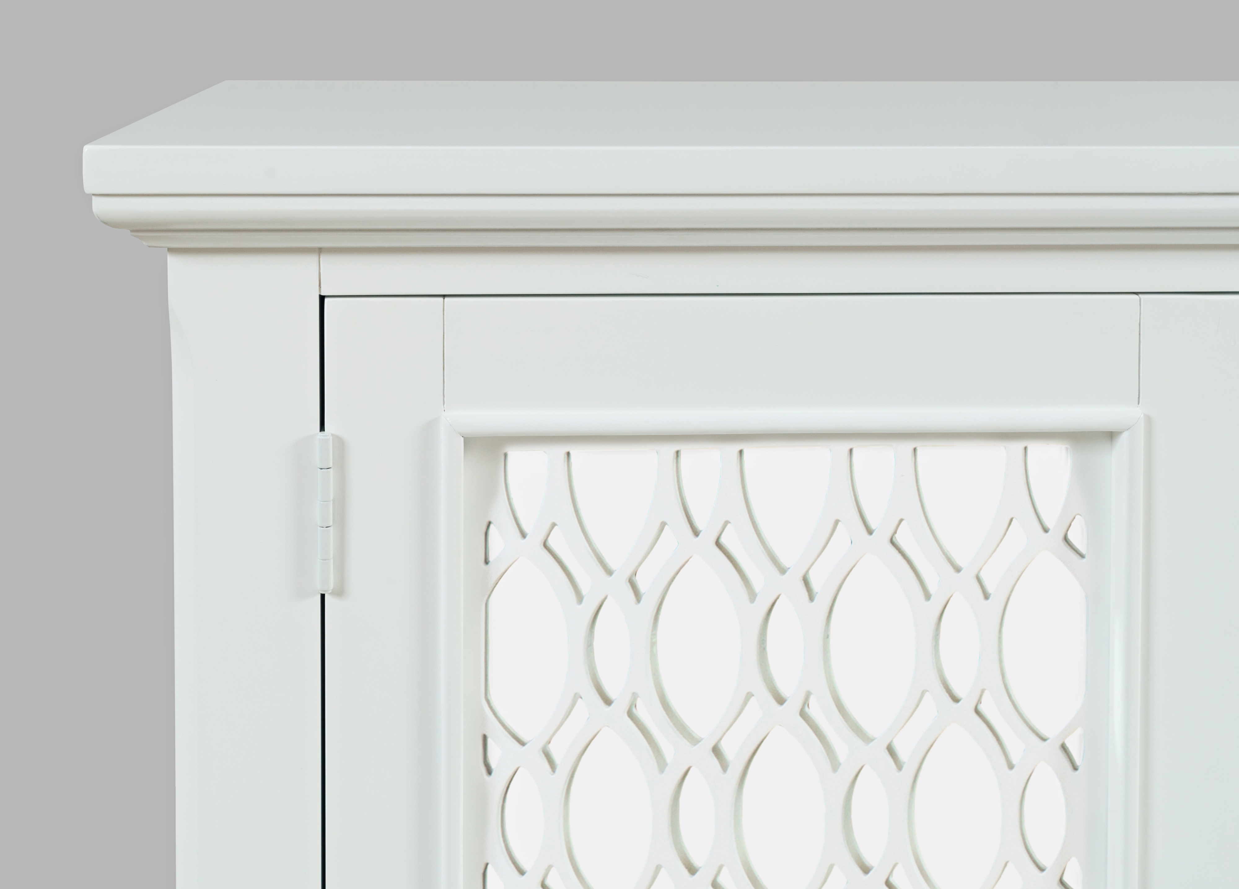 Jofran Isabella 54" Mirrored Accent Cabinet