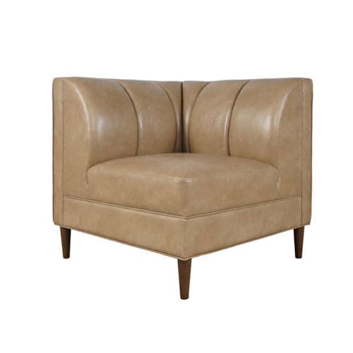 Transitional Banquette Wedge with Tapered Legs