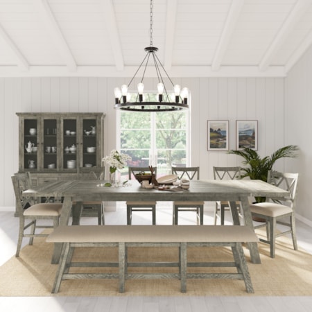 8-Piece Counter Height Dining Set