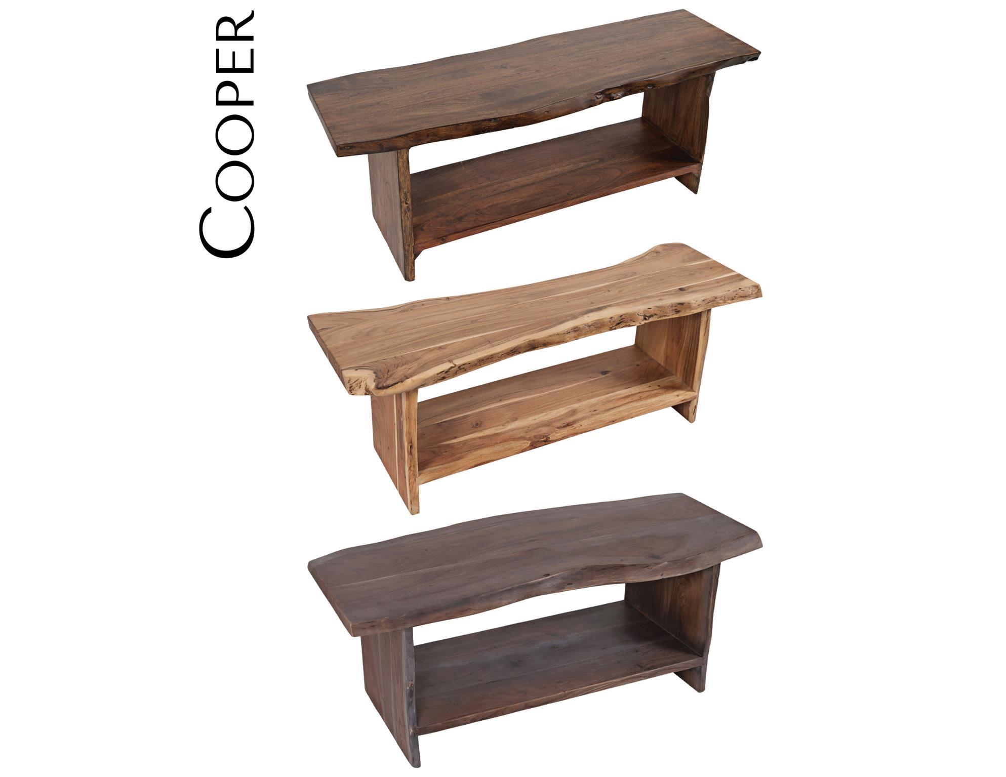 Cooper Live Edge Storage Bench
