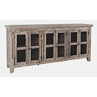 Rustic 6 Door Low Cabinet