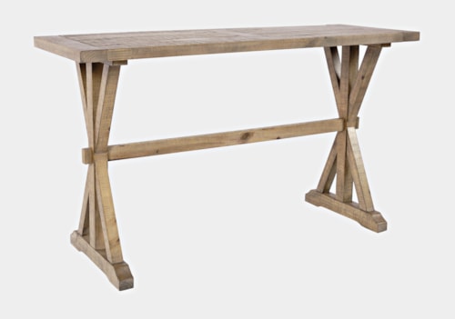 Farmhouse Trestle Sofa Table