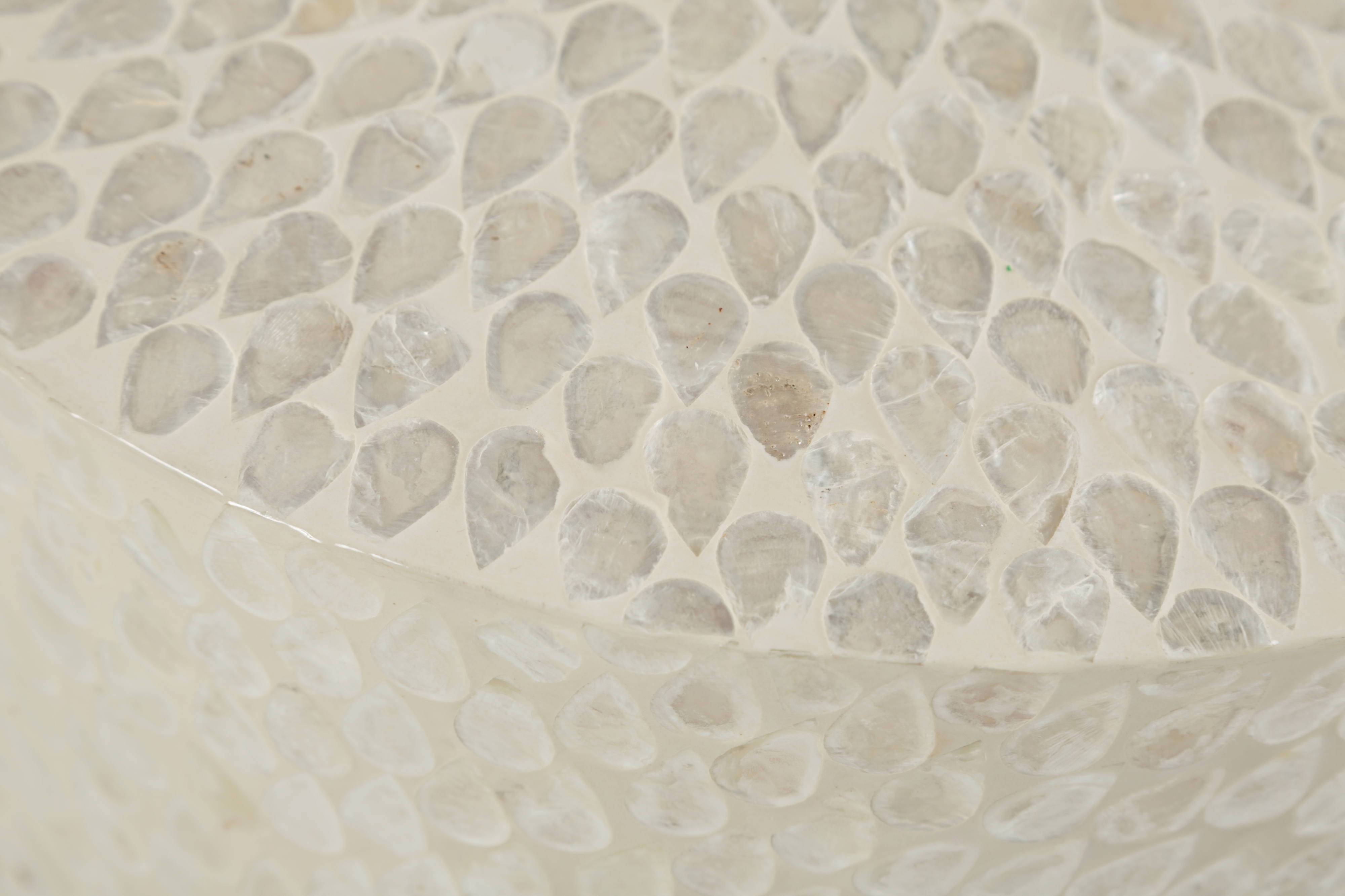 Jofran Global Archive Round Capiz Accent Table