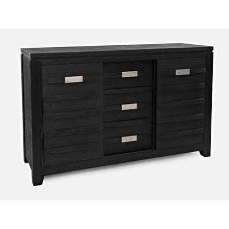 54" Server w/Three Drawers and Sliding Door