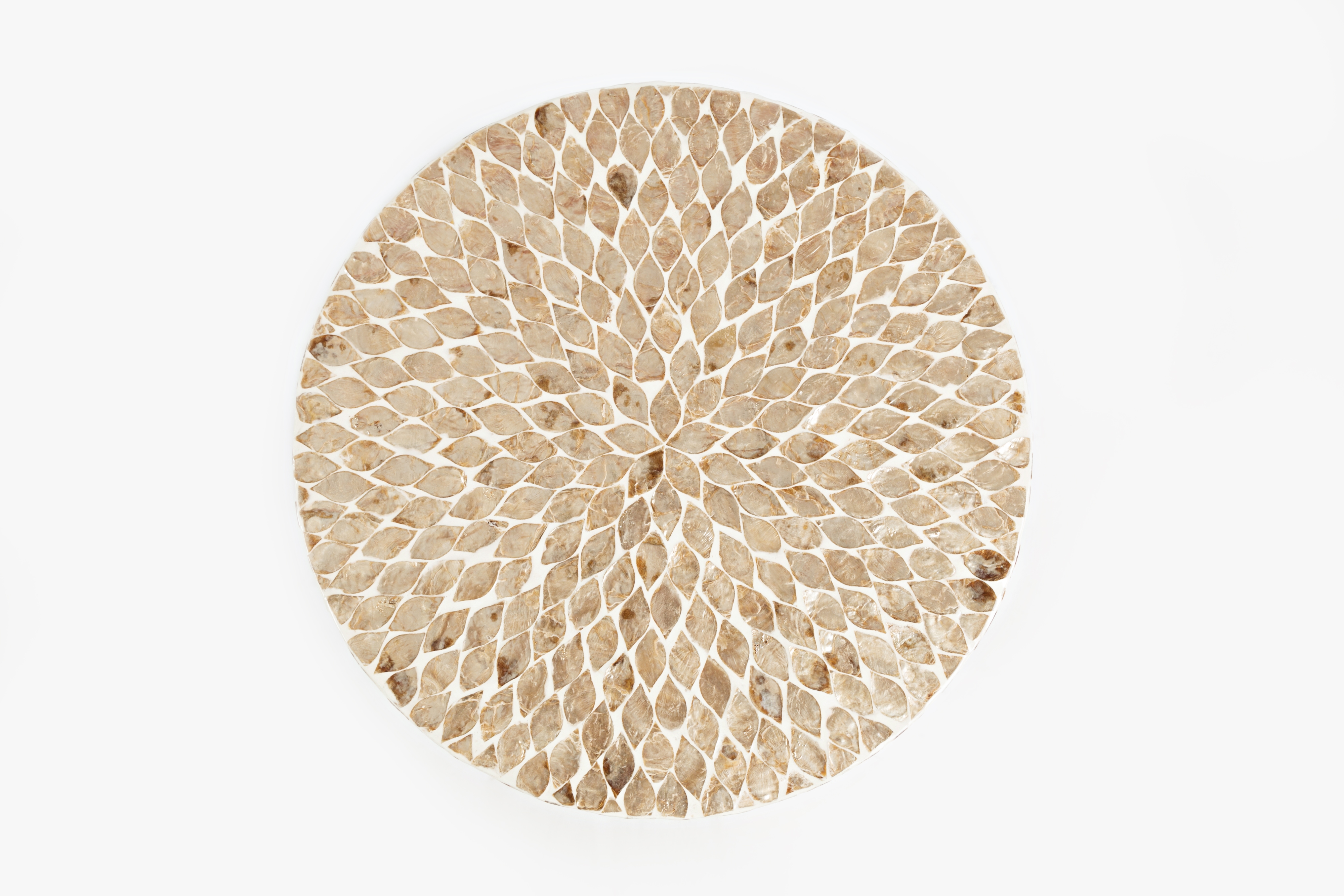 Jofran Global Archive Round Capiz Accent Table