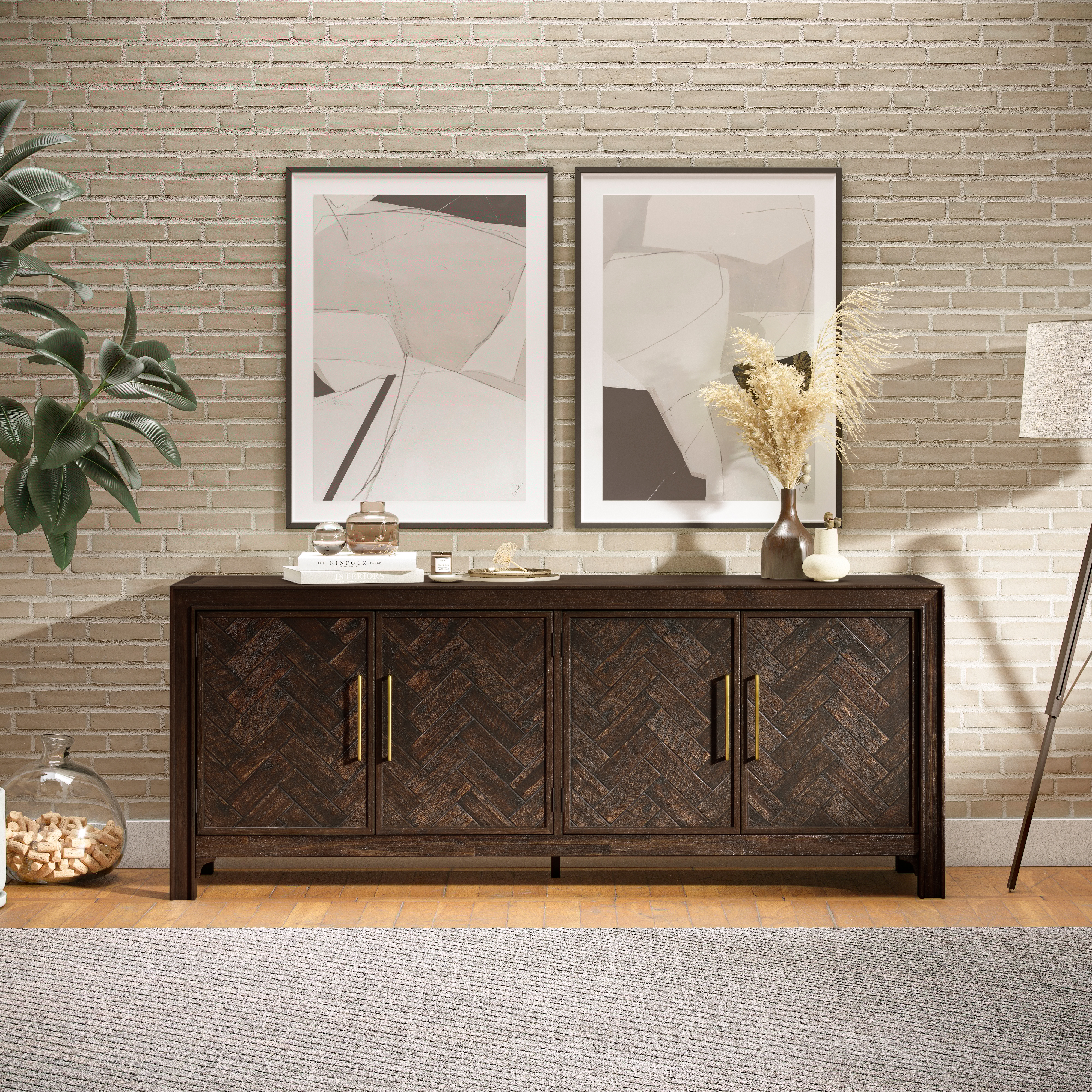 Jofran Gramercy 4 Door Accent Cabinet
