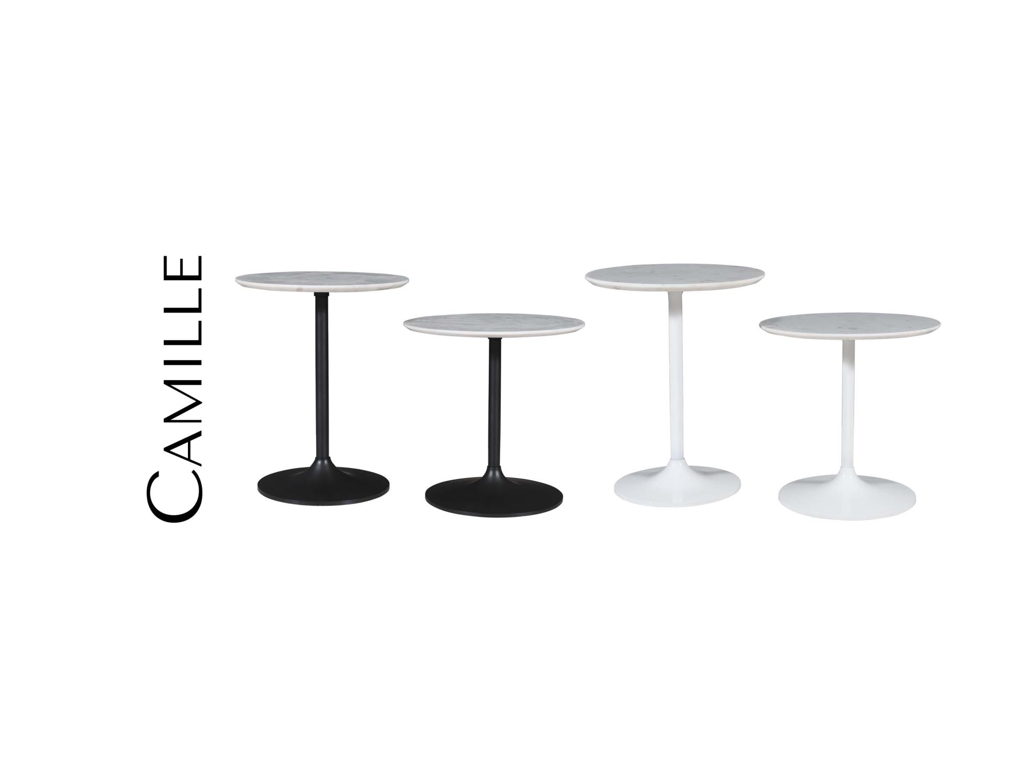 Jofran Camille Nesting Table - Set of 2 - Gunmetal
