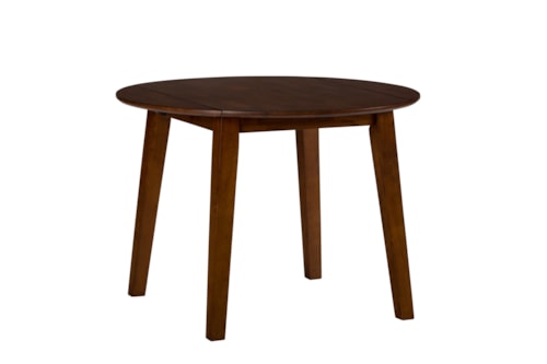 Rustic Round Drop Leaf Table