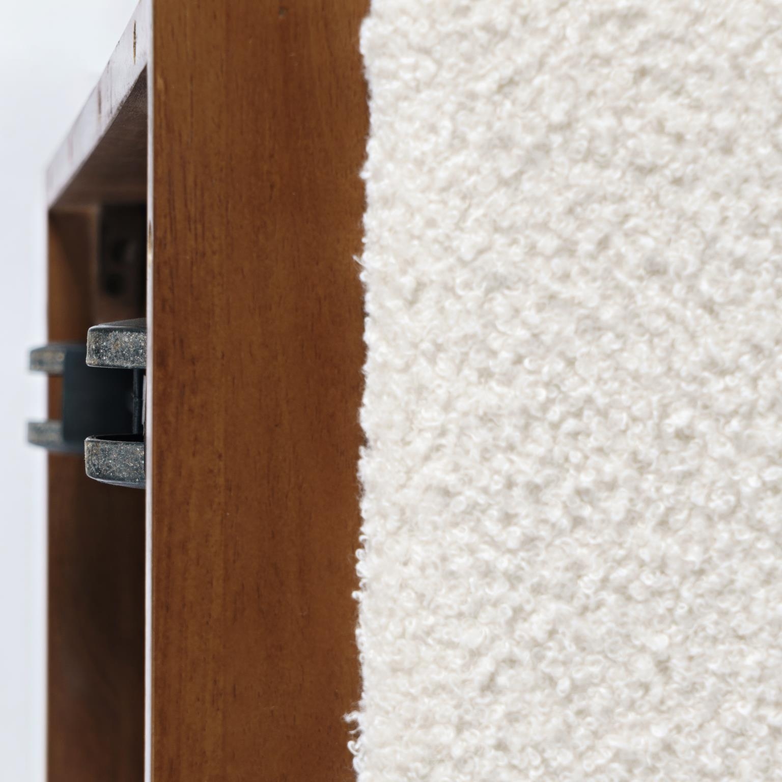 Castered Ottoman with shelf