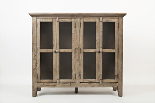 Rustic Shores 4-Door High Accent Cabinet