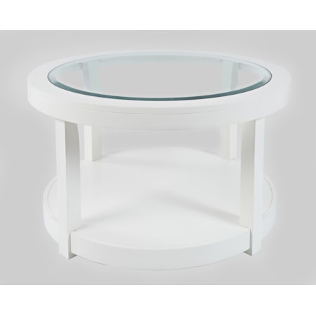 Round Castered Cocktail Table