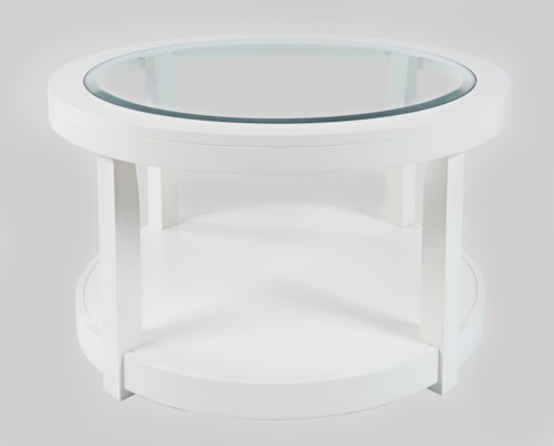 Round Castered Cocktail Table