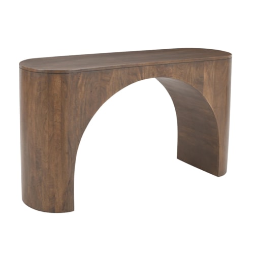 Contemporary Sofa Table with Arched Base